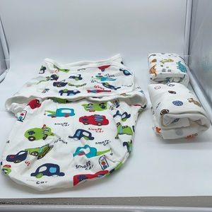 Bubble Bear Baby Swaddle Newborn - 3 Months New Set of 3